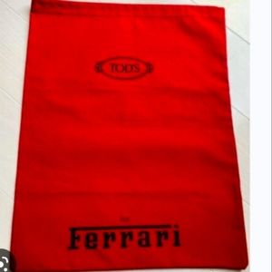 Tods Ferrari dust bag